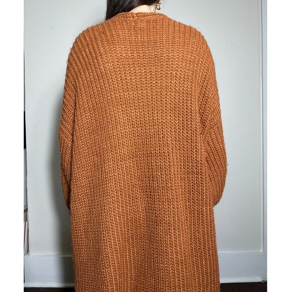 Pol Orange Oversized Chunky Sweater Size Medium - Picture 4 of 6